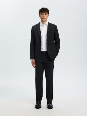 SELECTED Slim fit Suit Jacket 'SLMLOMAIR' in Black