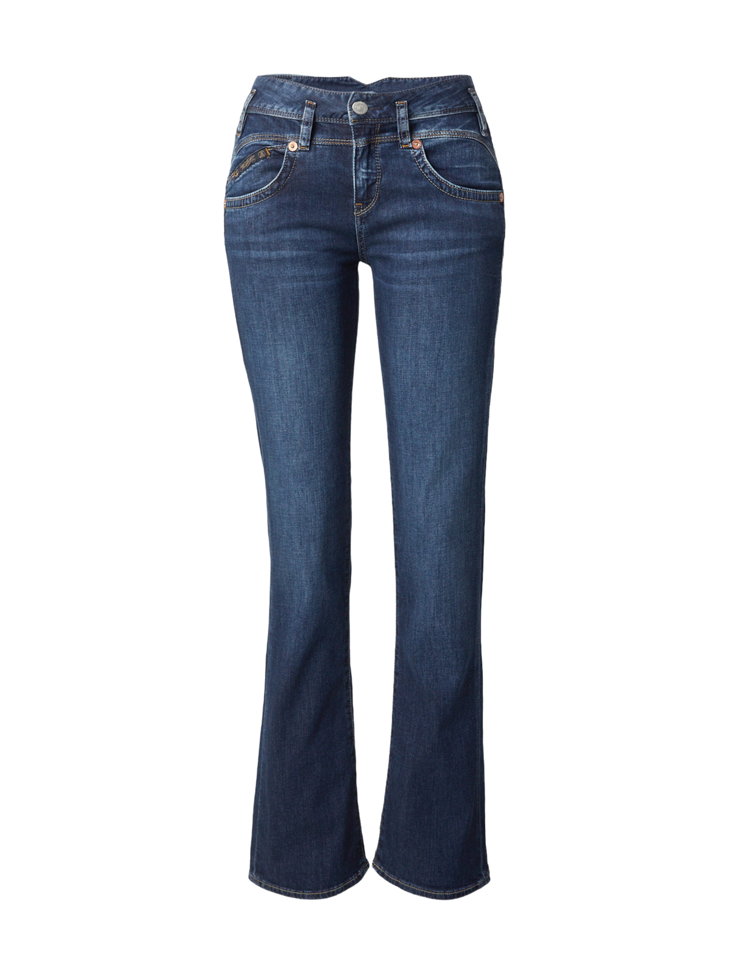 Herrlicher Flared Jeans 'Pearl' in Blau: Vorderseite
