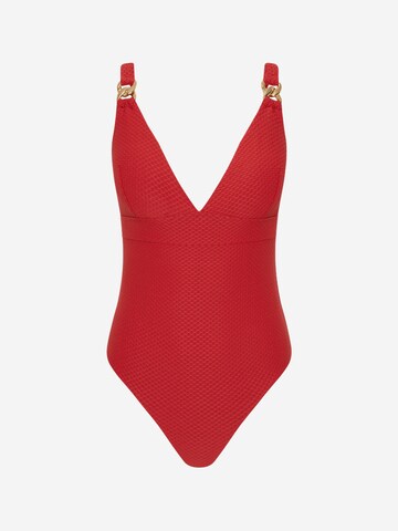 SEA LEVEL Triangle Swimsuit 'Luminara' in Red