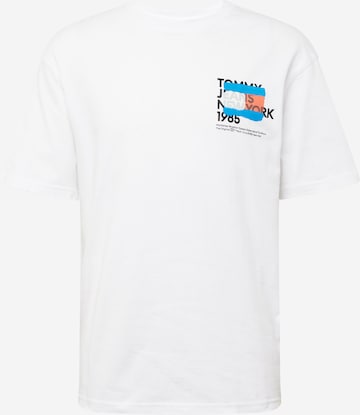 T-Shirt Tommy Jeans en blanc : devant