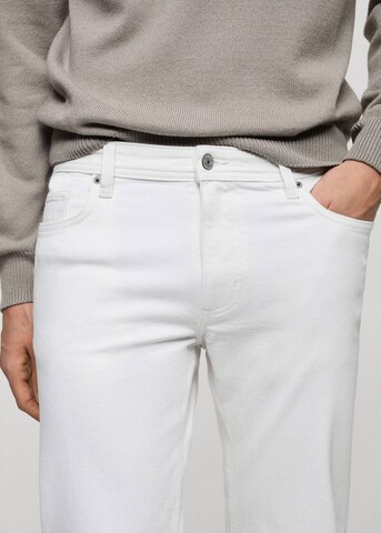 MANGO MAN Regular Jeans 'Jan' in Weiß