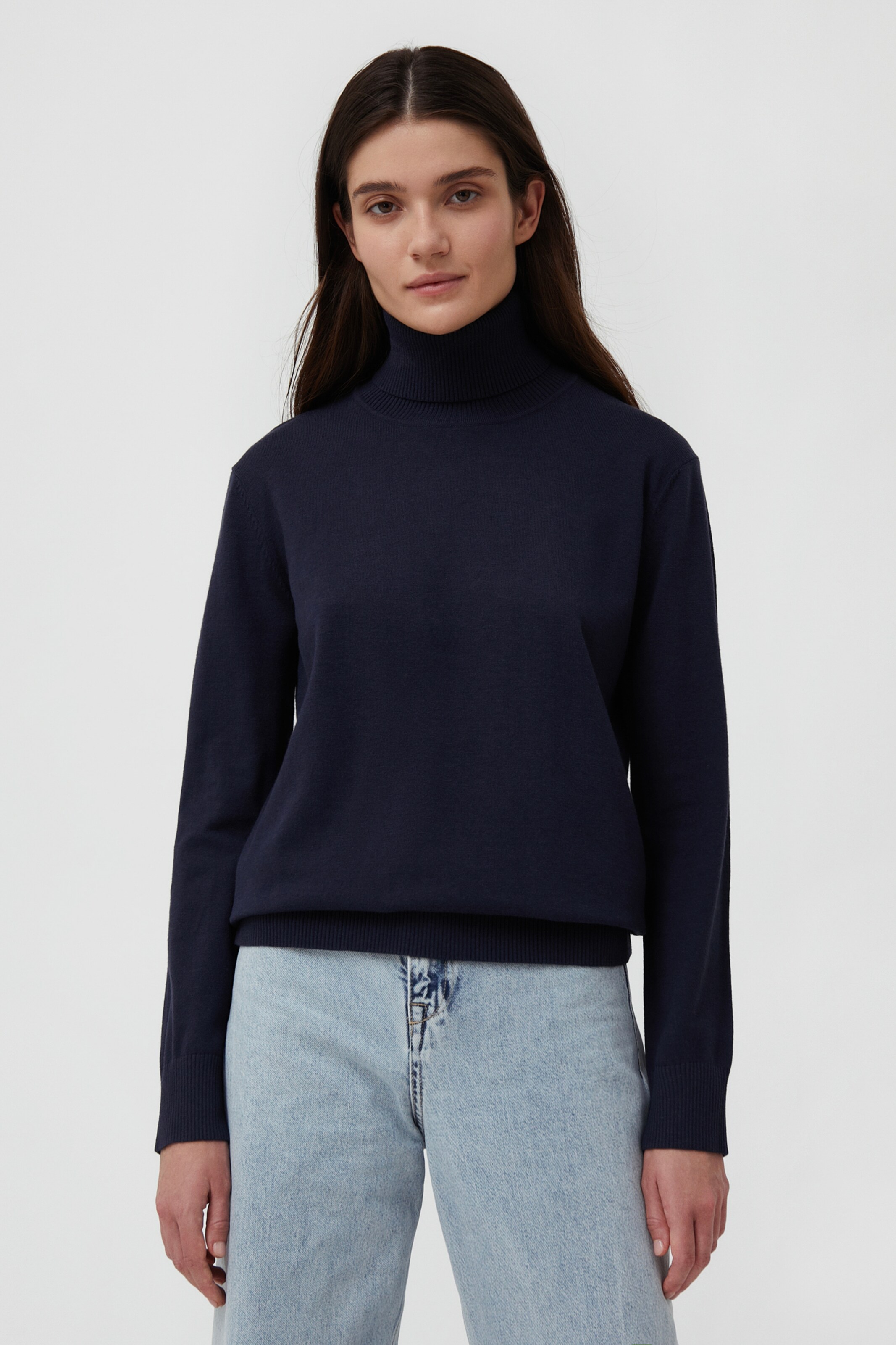 Frauen Große Größen Finn Flare Pullover in Dunkelblau - CT95425 Frauen Große Größen Finn Flare Pullover in Dunkelblau - CT95425