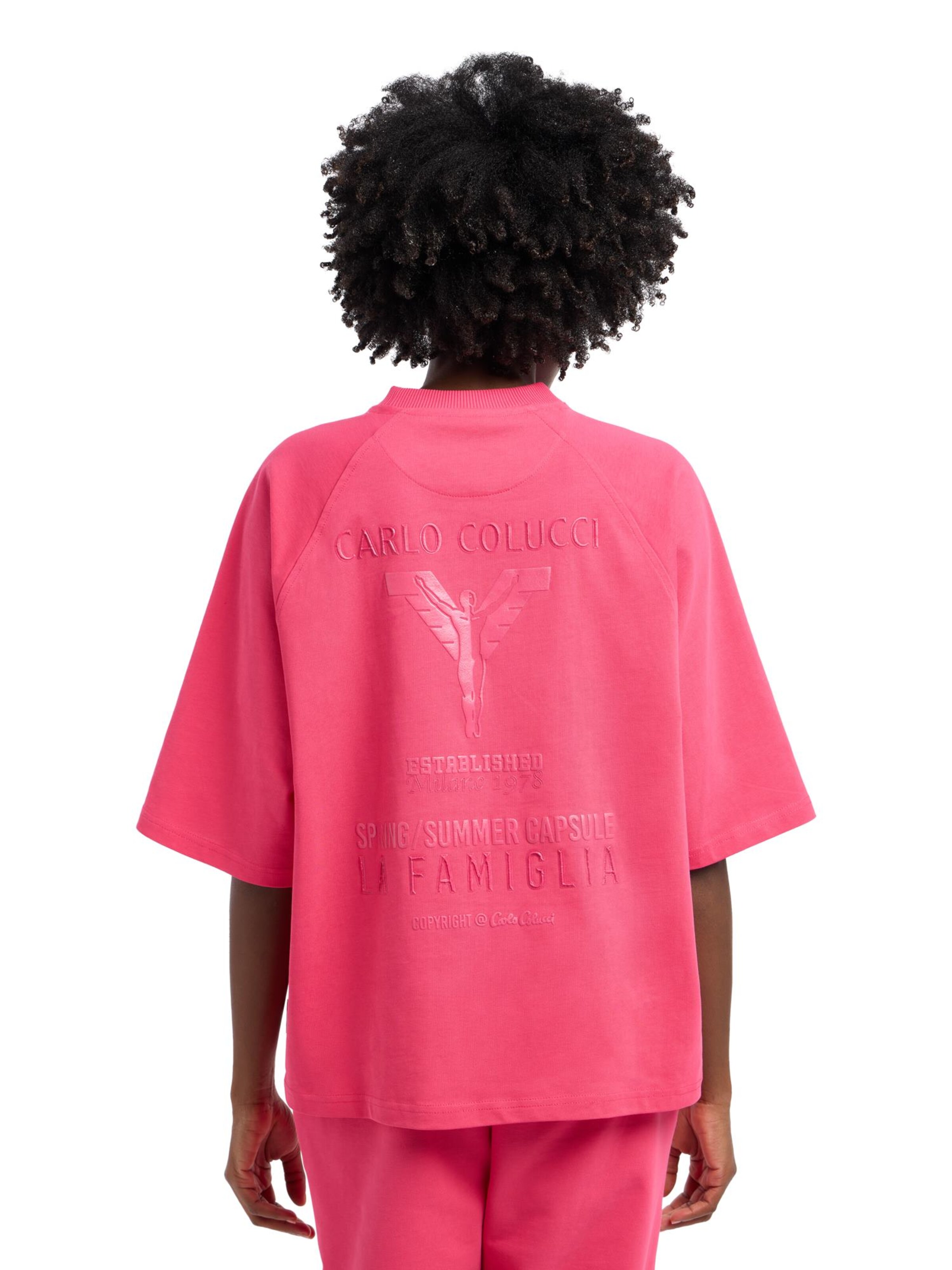 Carlo Colucci T-Shirt 'Drovandi' in Pink