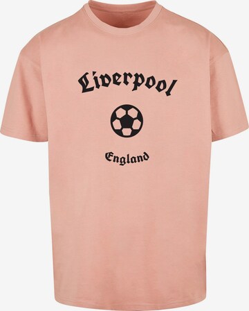 T-Shirt 'Liverpool' Merchcode en rose : devant