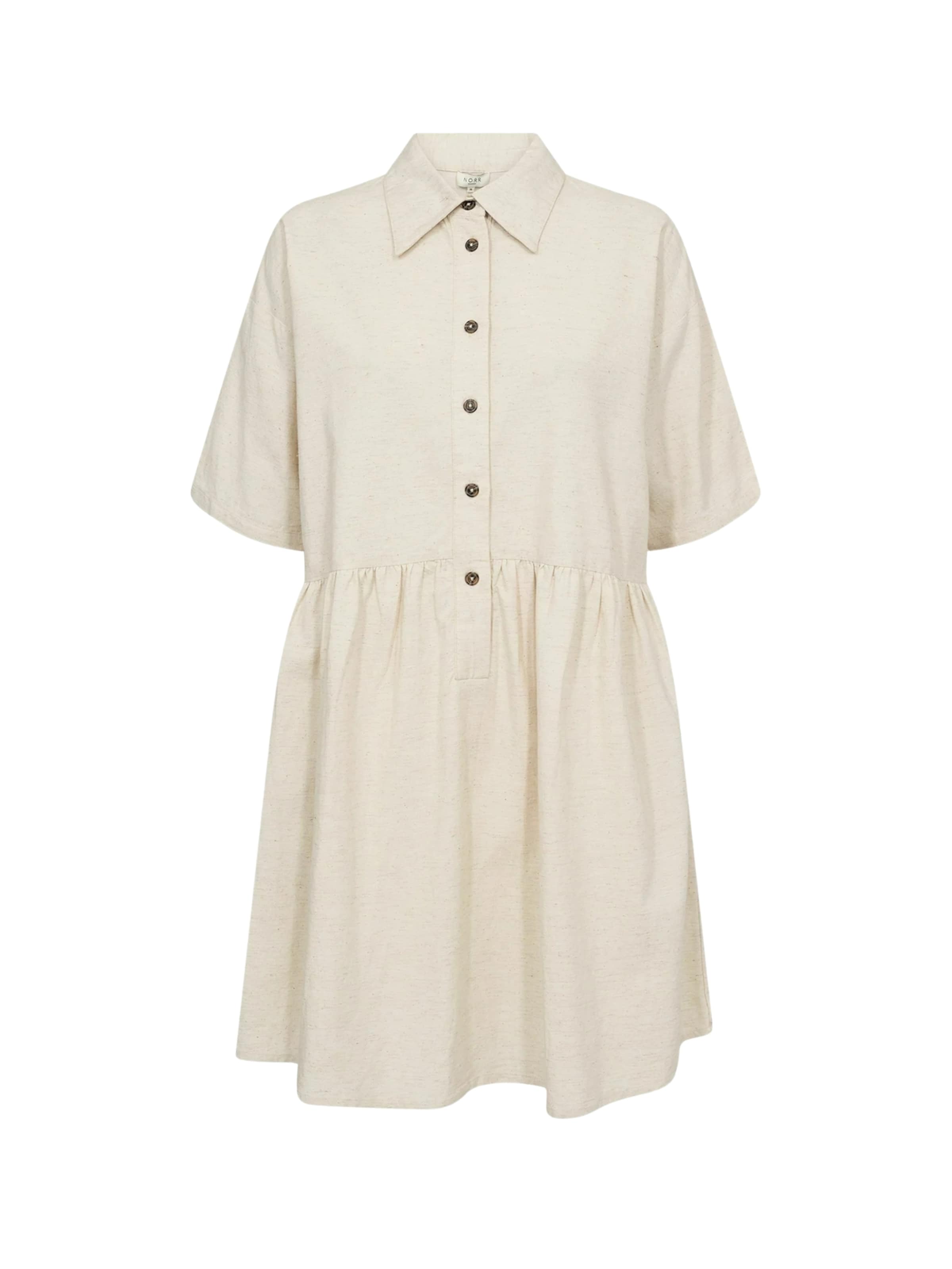 NORR Košilové šaty – béžová: přední strana