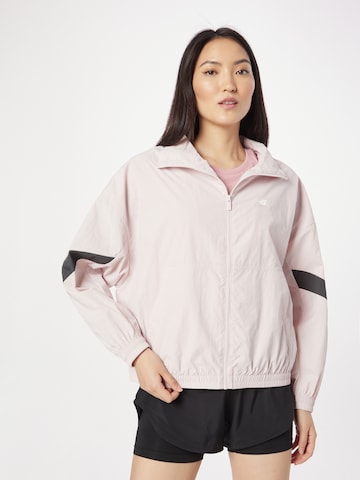 new balance Демисезонная куртка 'Athletics' в Ярко-розовый: спереди