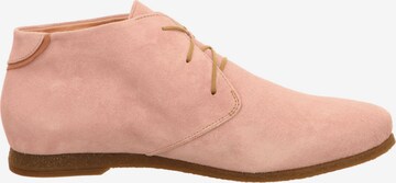 THINK! Lace-Up Ankle Boots in Pink