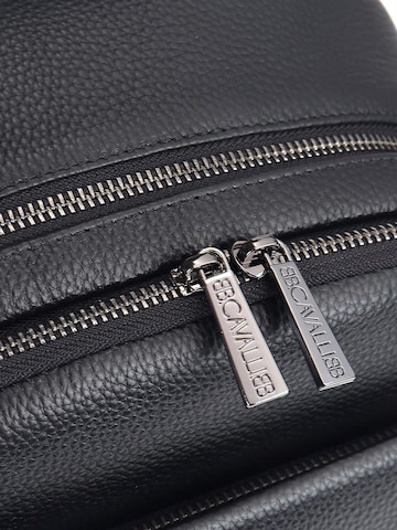 Zaino 'Zaino B Cavalli Vera Pelle - Chiusura Zip, Tasche Multiple, Manico Pelle' di B. Cavalli in nero