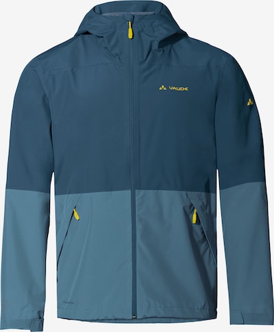 VAUDE Outdoorjas 'Neyland' in de kleur Blauw / Donkerblauw / Geel, Productweergave