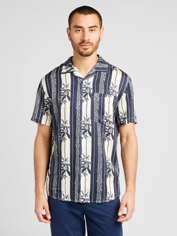 Coupe regular Chemise 'Finn' Clean Cut Copenhagen en beige : devant