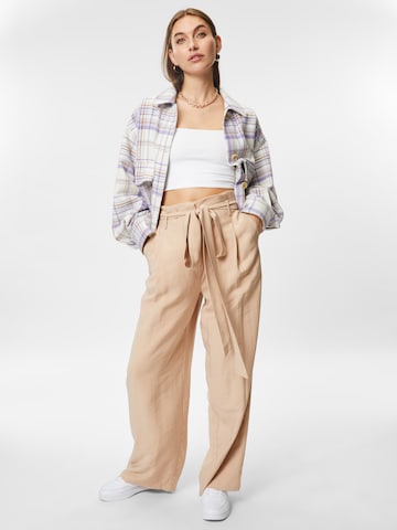 ABOUT YOU Wide leg Pants 'Marlena' in Beige
