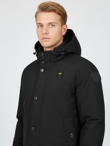 Blauer Winterjas 'Chester' in Zwart