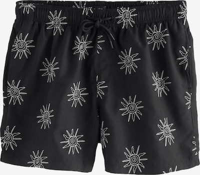 Maudymosi trumpikės iš Next, spalva – juoda / balta, Prekių apžvalga