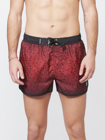 KOROSHI Badeshorts in Rot