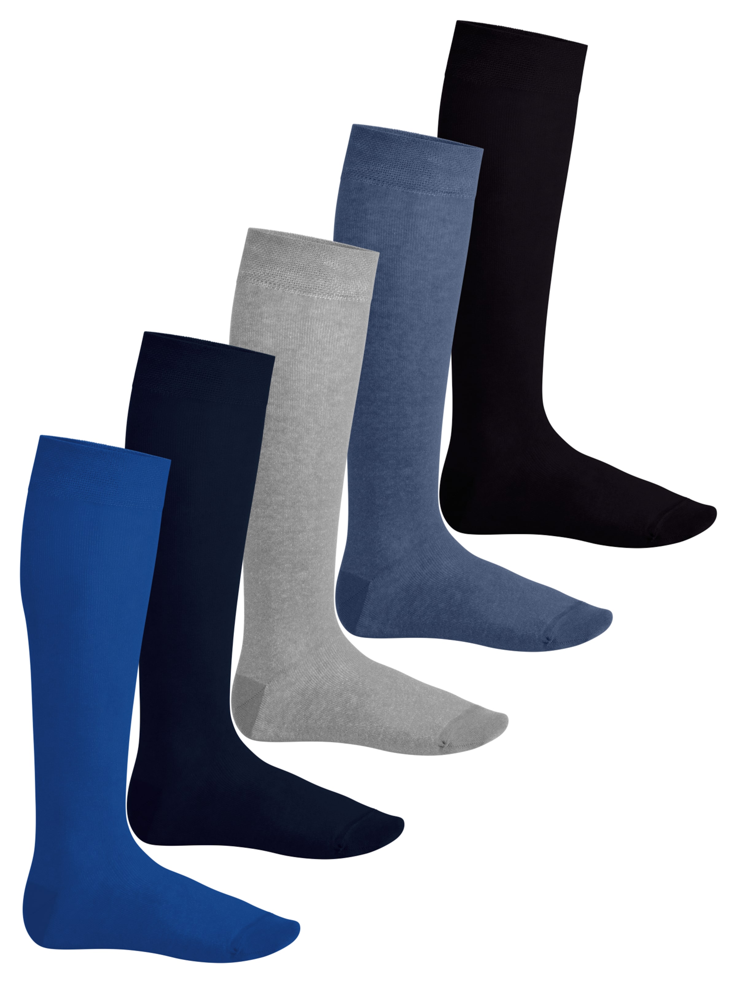 footstar Kniestrümpfe 'EVERYDAY!'‌‌‌‌‌‌‌‌‌‌ in Blau: Vorderseite