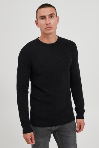 !Solid Sweater 'Nicholas' in Black: front