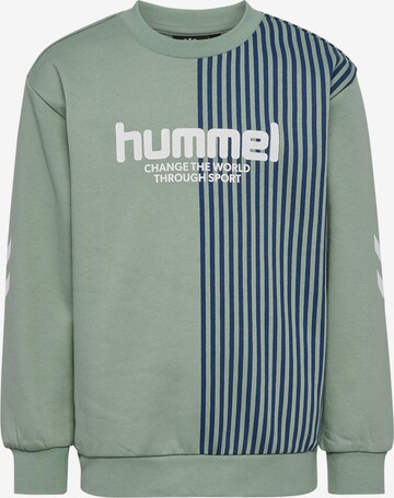 Hummel Sweatshirt in Groen: voorkant