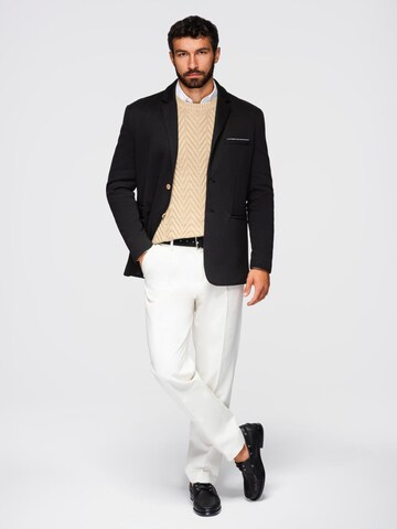 Regular fit Giacca da completo di Ombre in nero