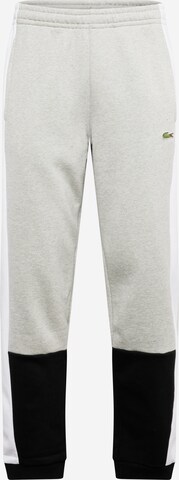 LACOSTE Tapered Broek in Grijs: voorkant