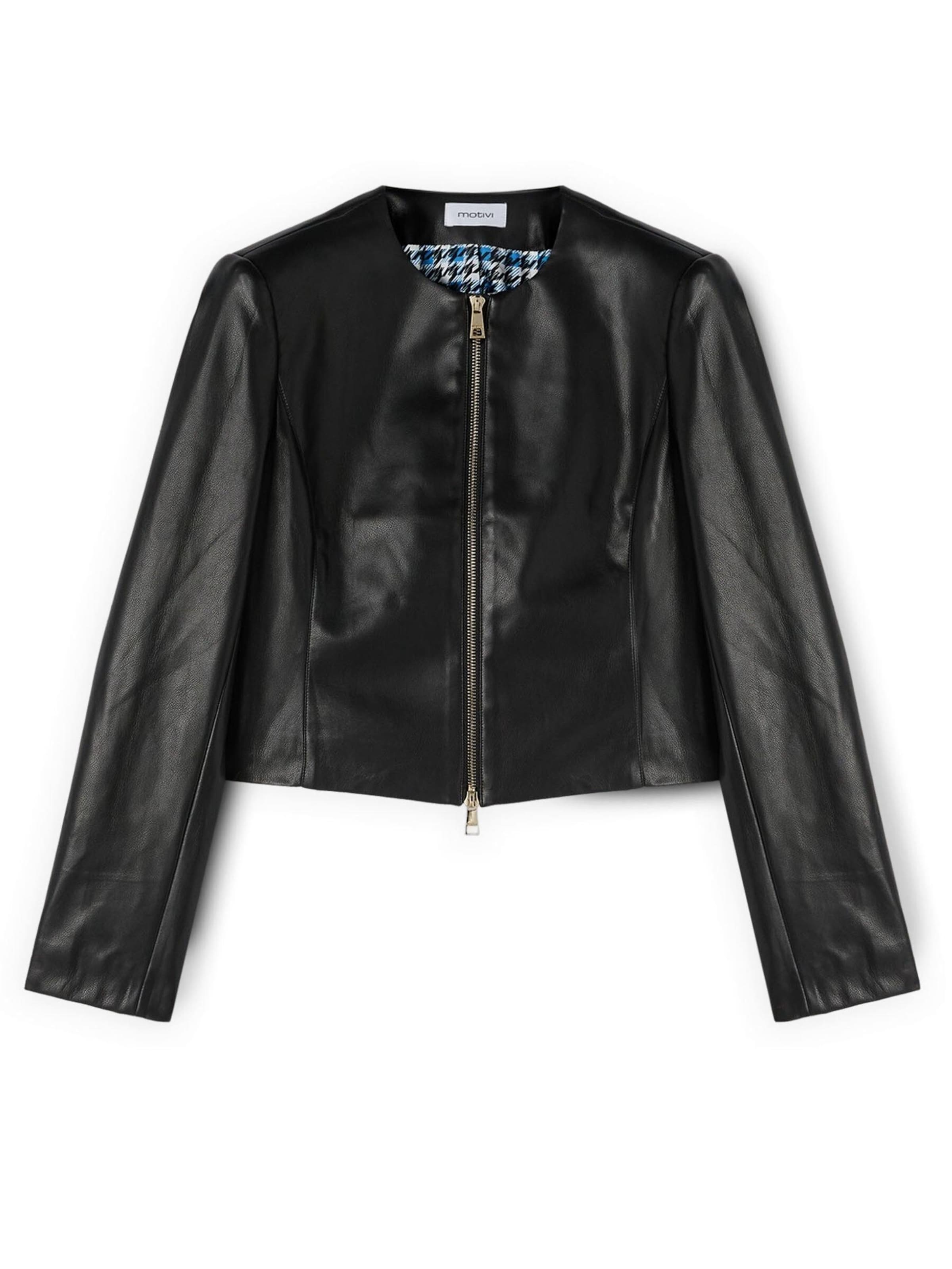 MOTIVI - Chaqueta de entretiempo en negro: frente