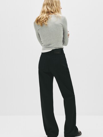 Pull&Bear Loosefit Farmer - fekete