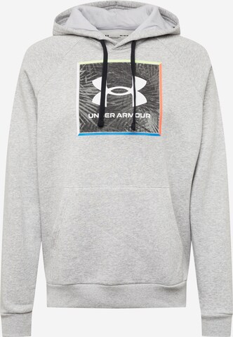 UNDER ARMOUR Athletic Sweatshirt 'Rival' in Grey: front