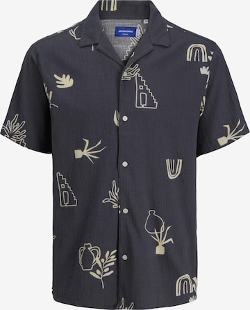 JACK & JONES Comfort Fit Hemd in Grau: Vorderseite