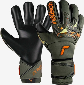 REUSCH Athletic Gloves 'Attrakt Duo Ortho-Tec' in Green: front