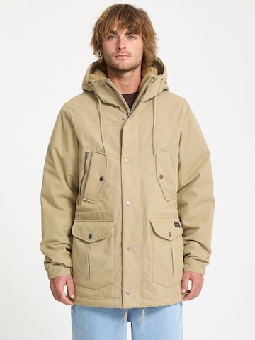 Volcom Tussenparka 'Starget 5K' in Beige: voorkant