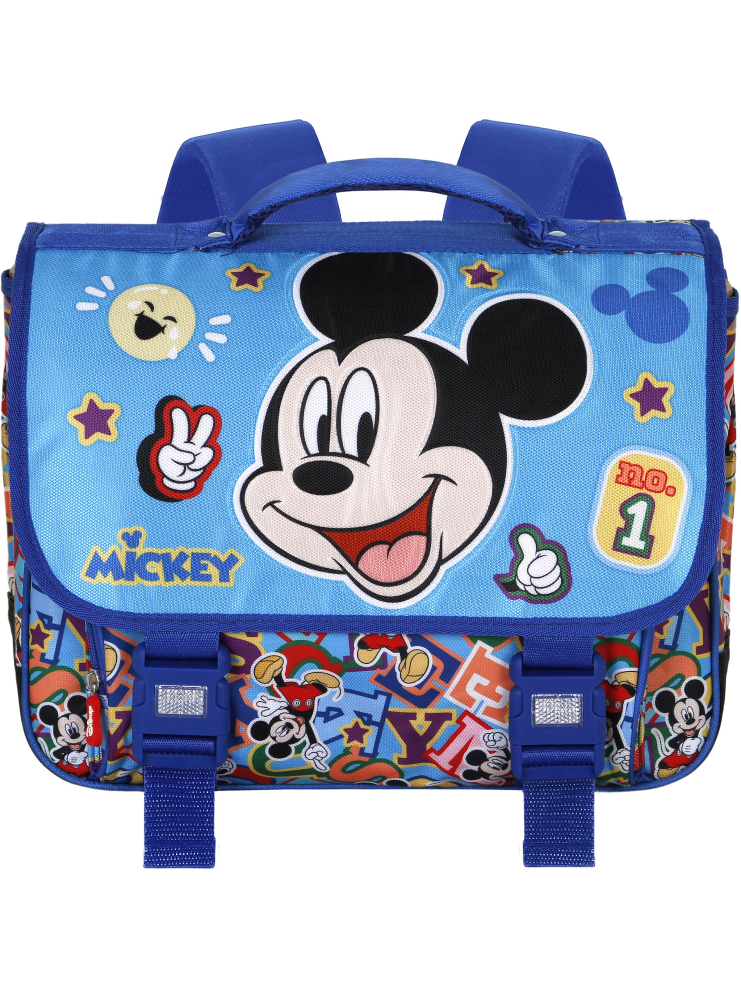 DISNEY Rucksack 'Mickey Mouse Blissy-Cartable 2.0' in Blau: Vorderseite