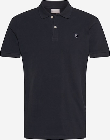 KnowledgeCotton Apparel Poloshirt 'ROWAN' in Blau: predná strana