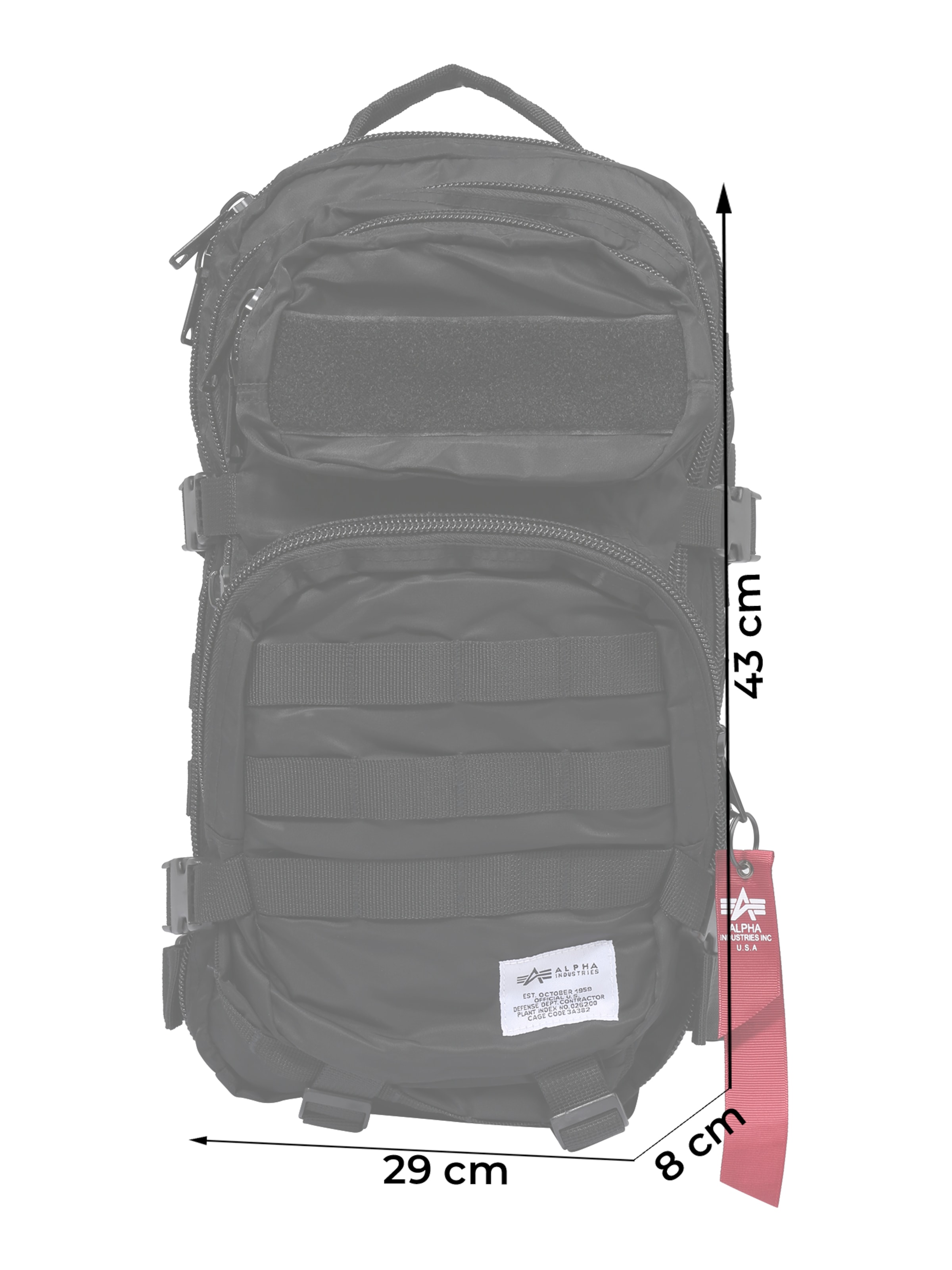 ALPHA INDUSTRIES Рюкзак 'Tactical' в Черный