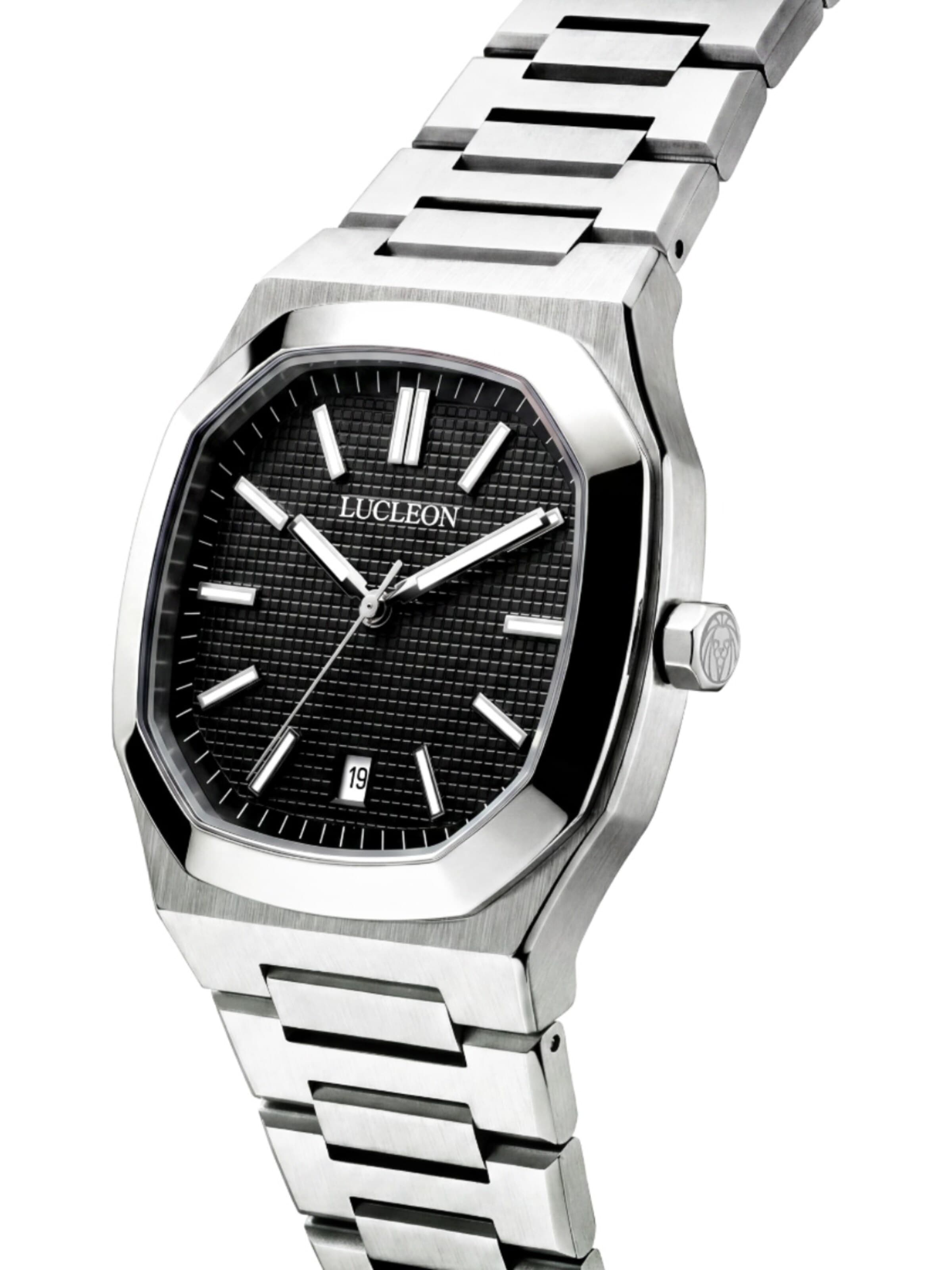 Lucleon Analog Watch 'Vector' in Black