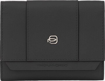 Piquadro Portemonnaie in Schwarz: Vorderseite