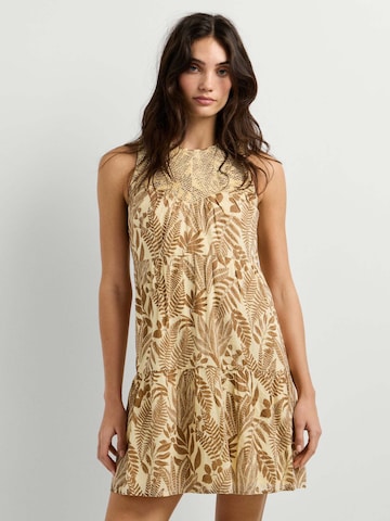 Pepe Jeans Zomerjurk 'Fina' in Bruin: voorkant