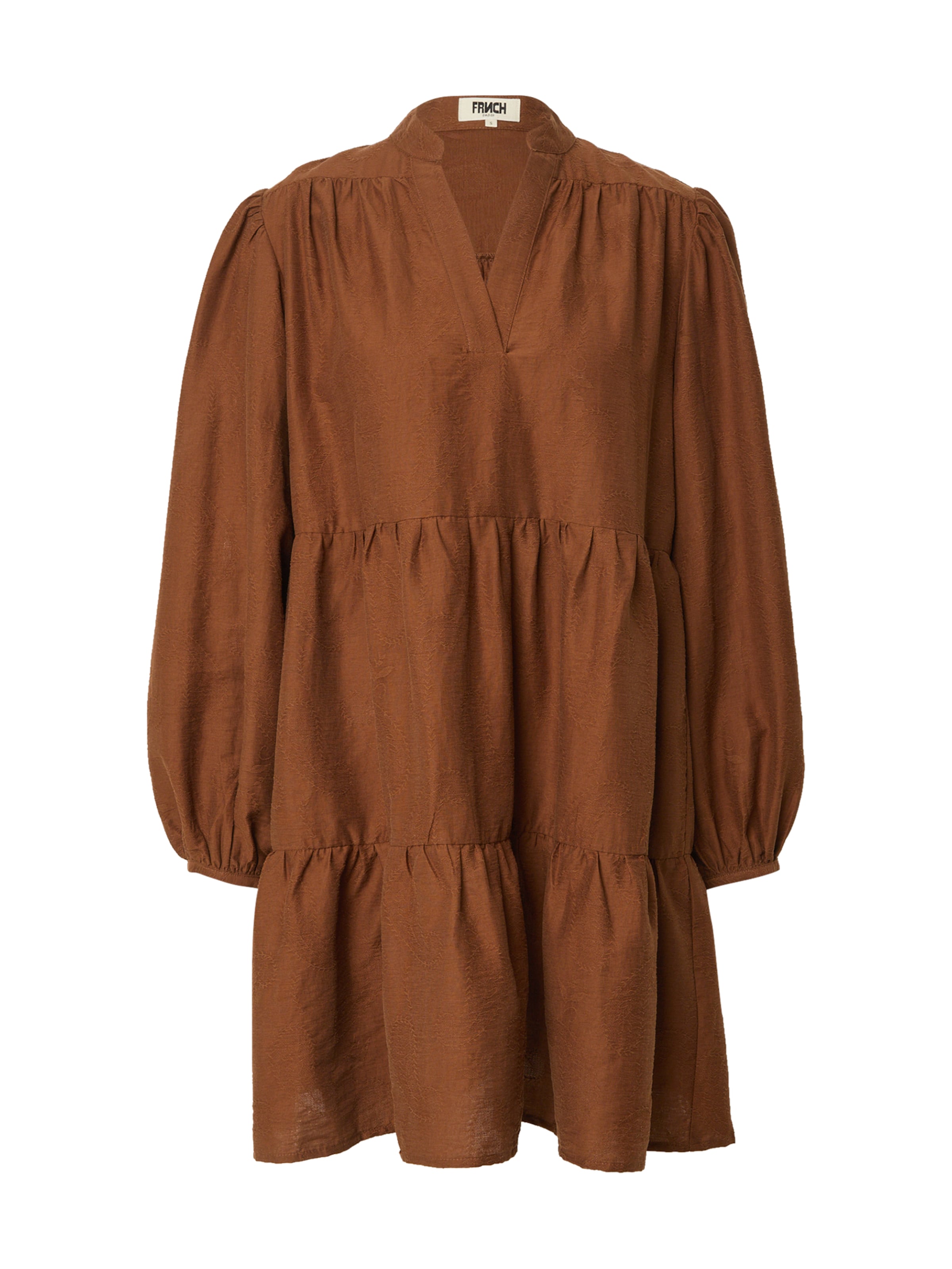 FRNCH PARIS Jurk in Bruin: voorkant