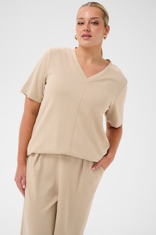KAFFE CURVE - Camiseta 'KCannia' en beige