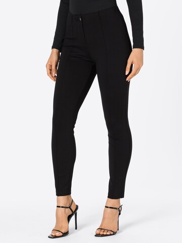 Coupe slim Pantalon s.Oliver BLACK LABEL en noir : devant