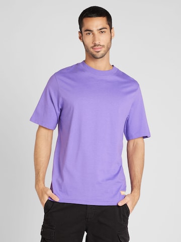 JACK & JONES T-Shirt 'THREAD PHOTO' in Lila