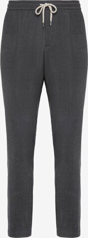 Boggi Milano Pleat-Front Pants in Grey: front