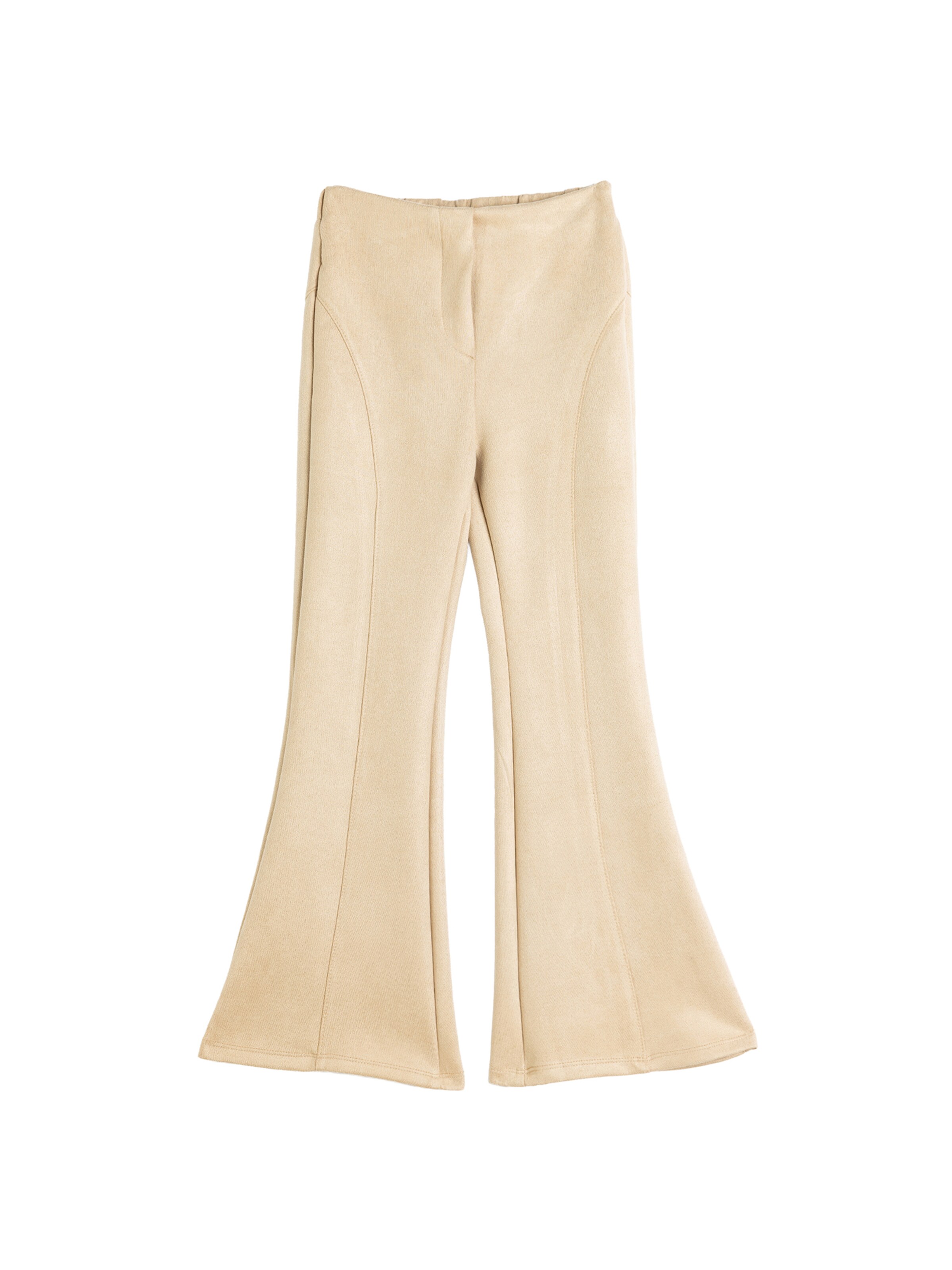 Koton Flared Trousers in Beige: front