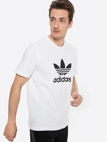 ADIDAS ORIGINALS Shirt 'Trefoil' in White: front