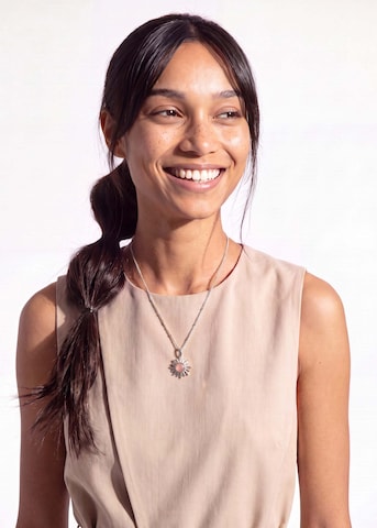 PURELEI Ketting 'Sun' in Zilver: voorkant