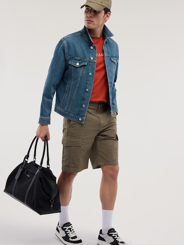 Regular Pantalon Trussardi en vert