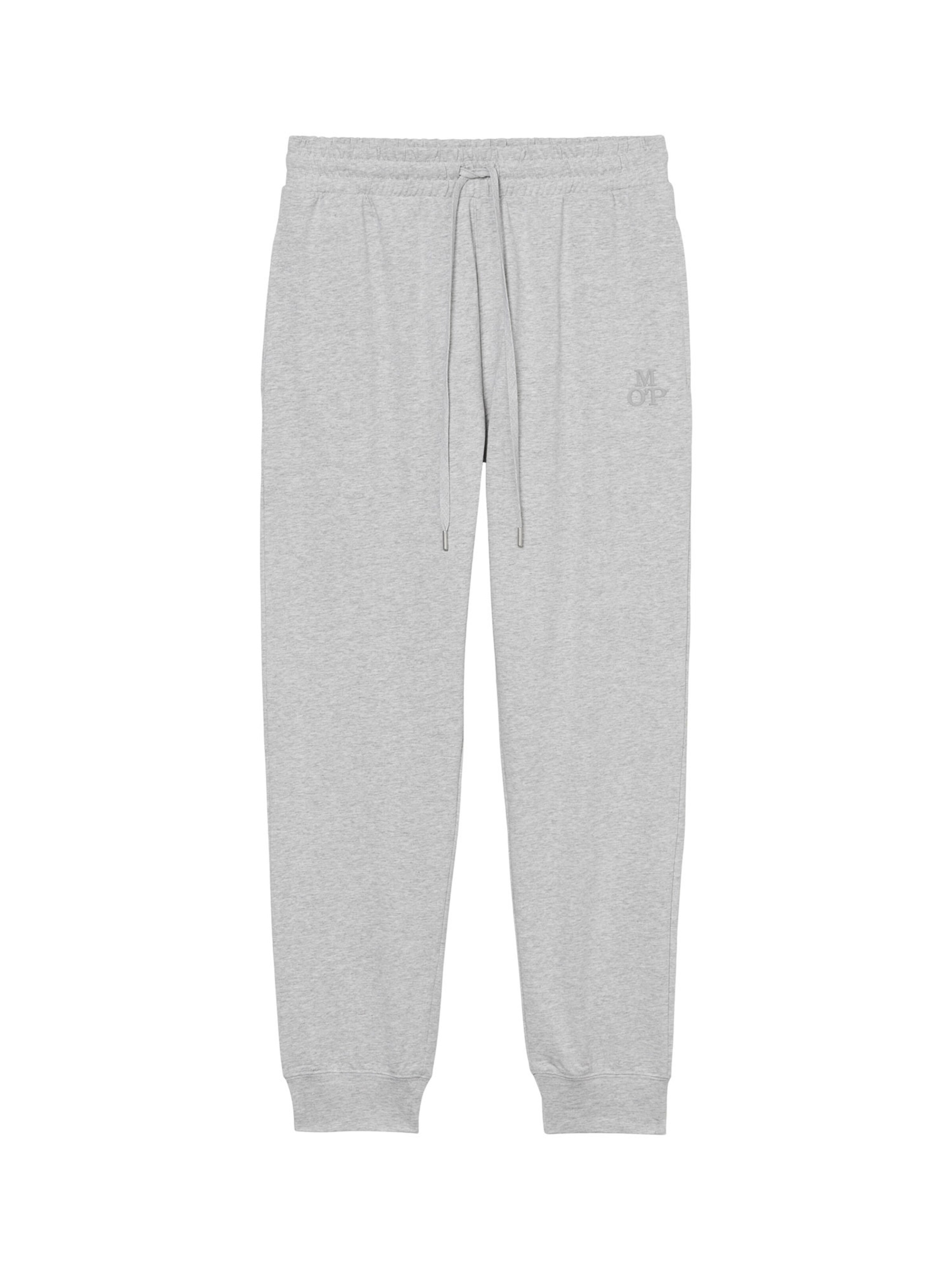 Marc O'Polo Pyjamahose ' Heavy Jersey ' in Grau: Vorderseite