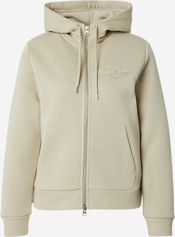 GANT Кофта на молнии в Бежевый: спереди