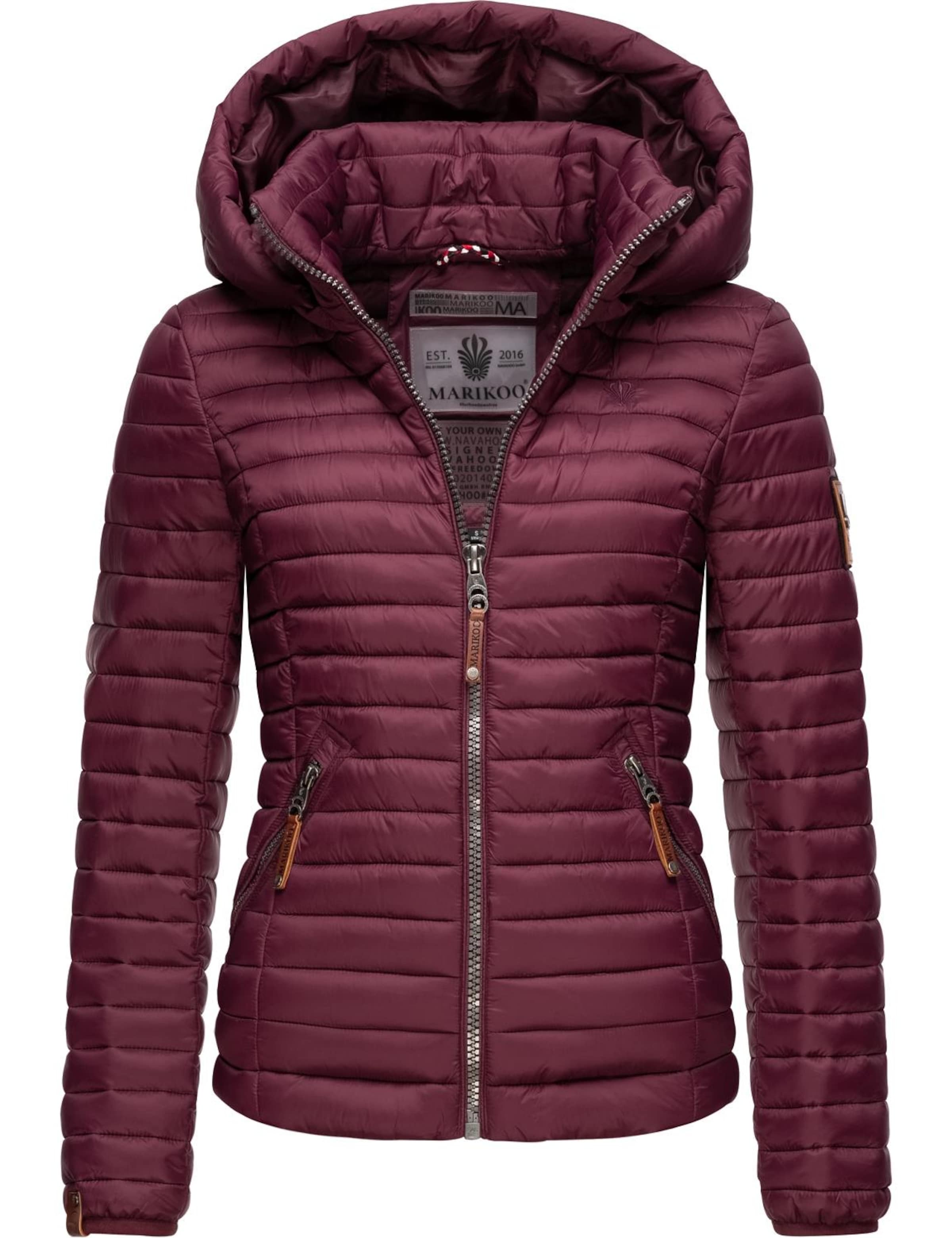 MARIKOO Übergangsjacke 'Löwenbaby' in Rot: Vorderseite