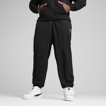 PUMA Tapered Broek 'Essentials' in Zwart: voorkant