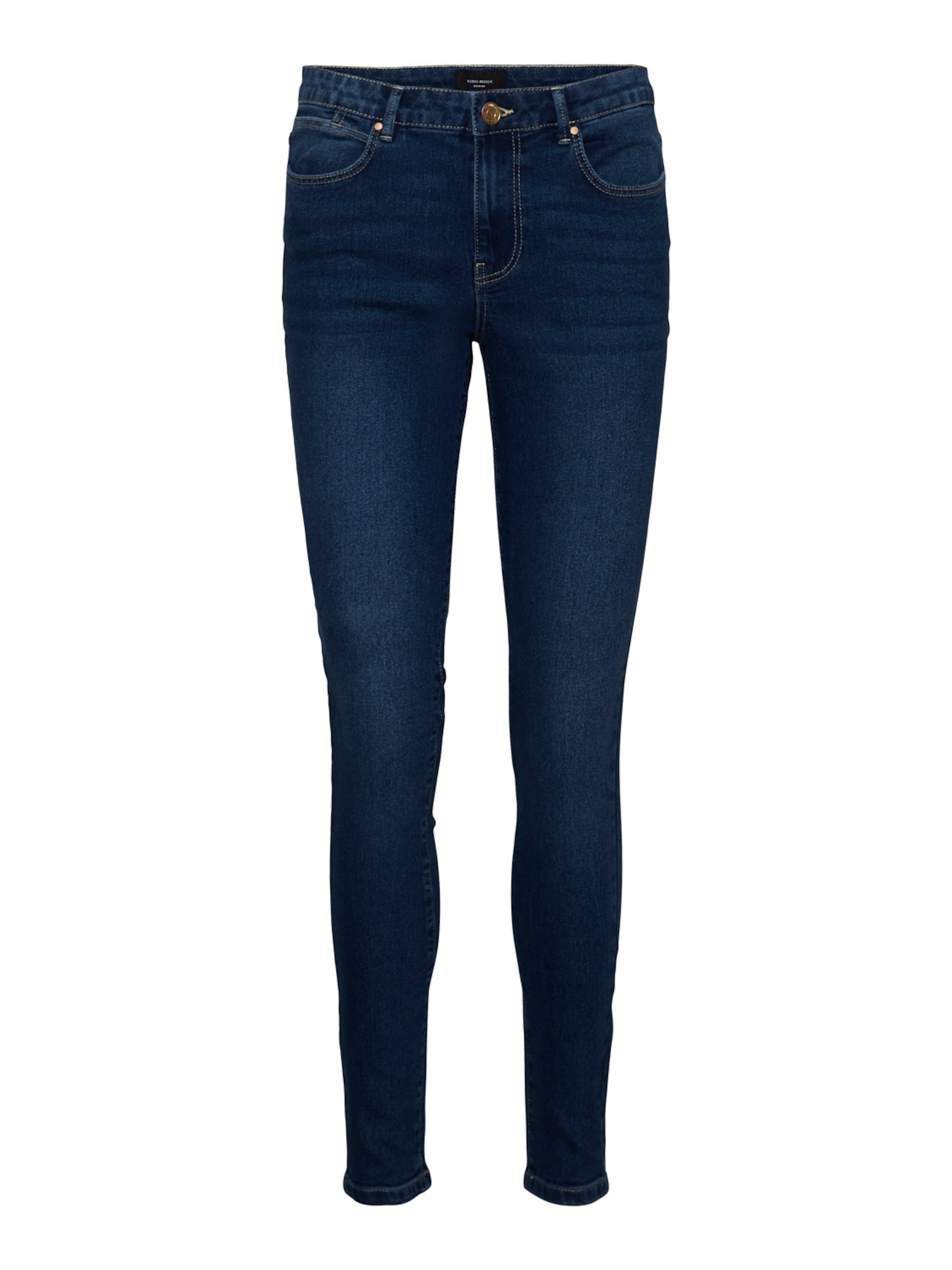 VERO MODA Skinny Jeans 'June' in Blue: front