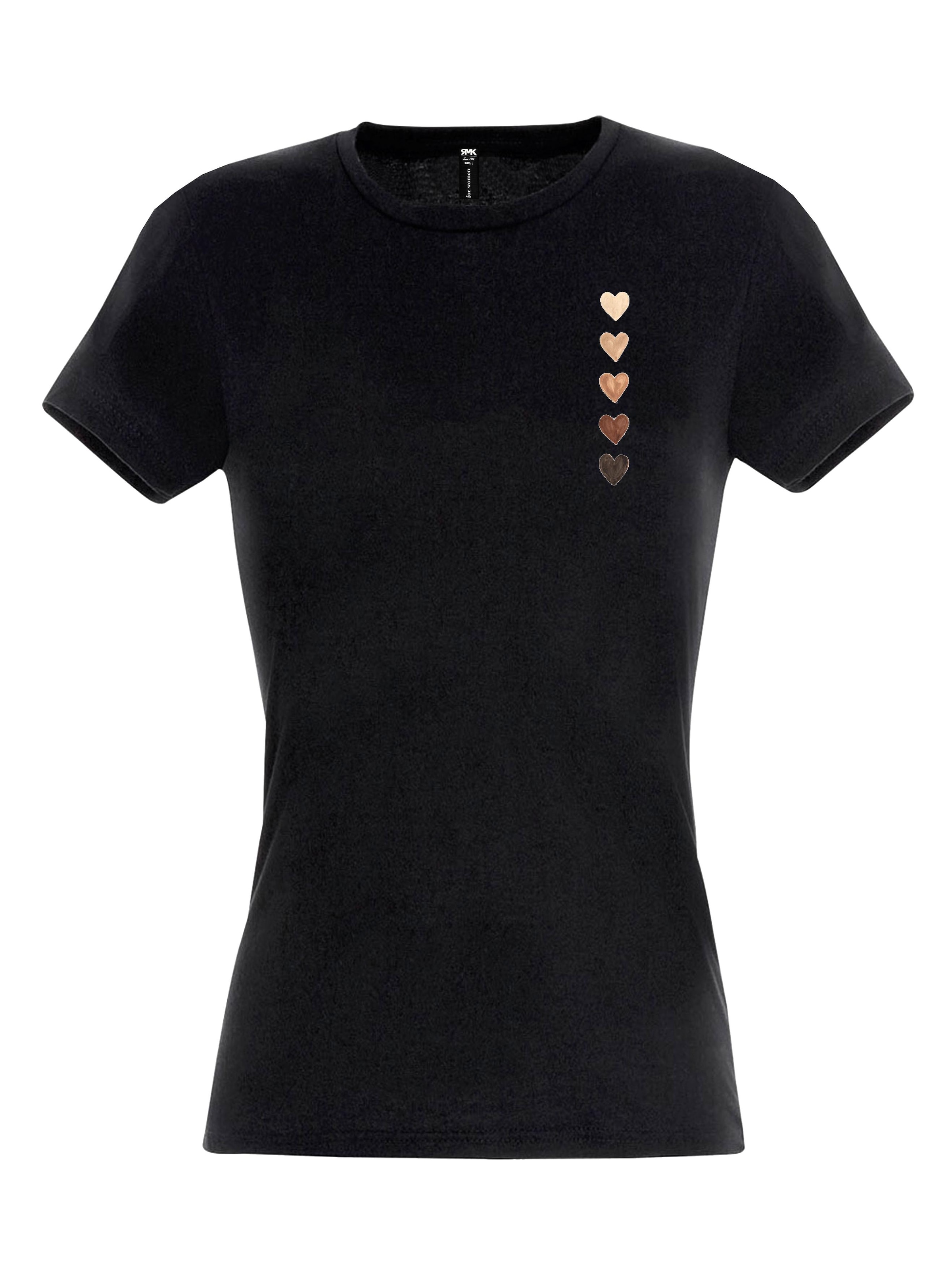 RMK Shirt 'Herz' in Black: front